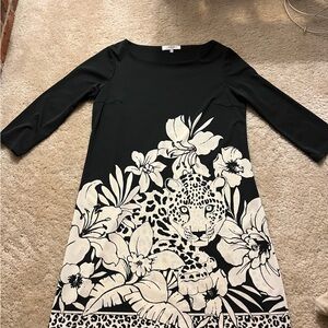 Tibi Jaguar Black Dress - size Large